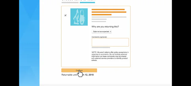 Return Items You Ordered Return Items You Ordered