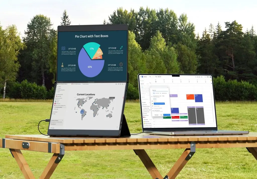 JSAUX FlipGo Dual Stacked Portable Monitor